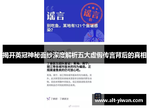 揭开英冠神秘面纱深度解析五大虚假传言背后的真相